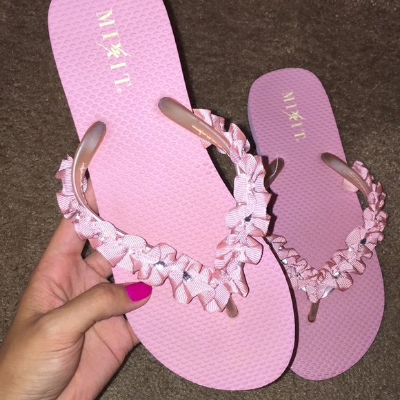 Mixit Shoes - Pink jewel sandals (FINAL PRICE)